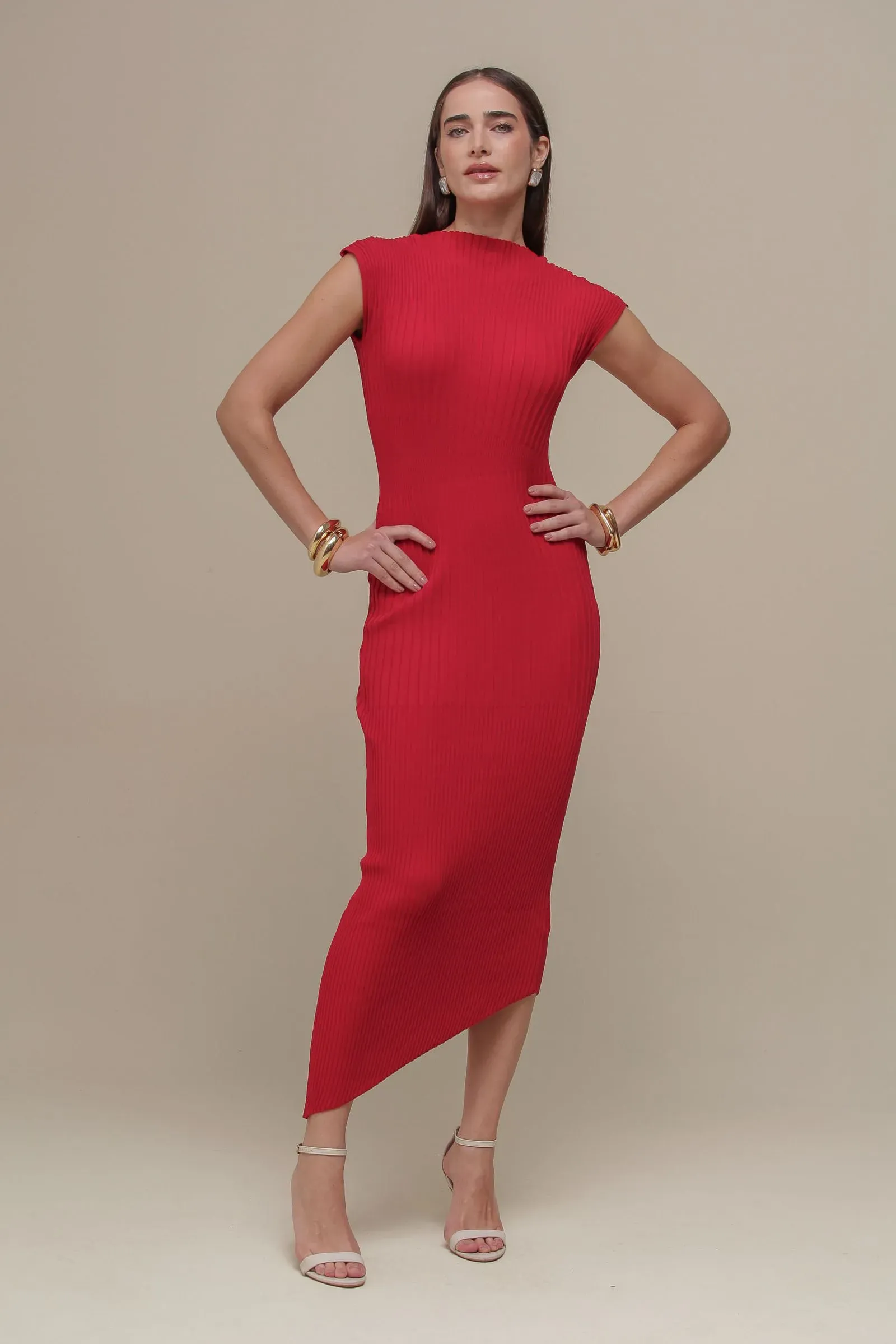 Vestido Longuete Tricô Raglan